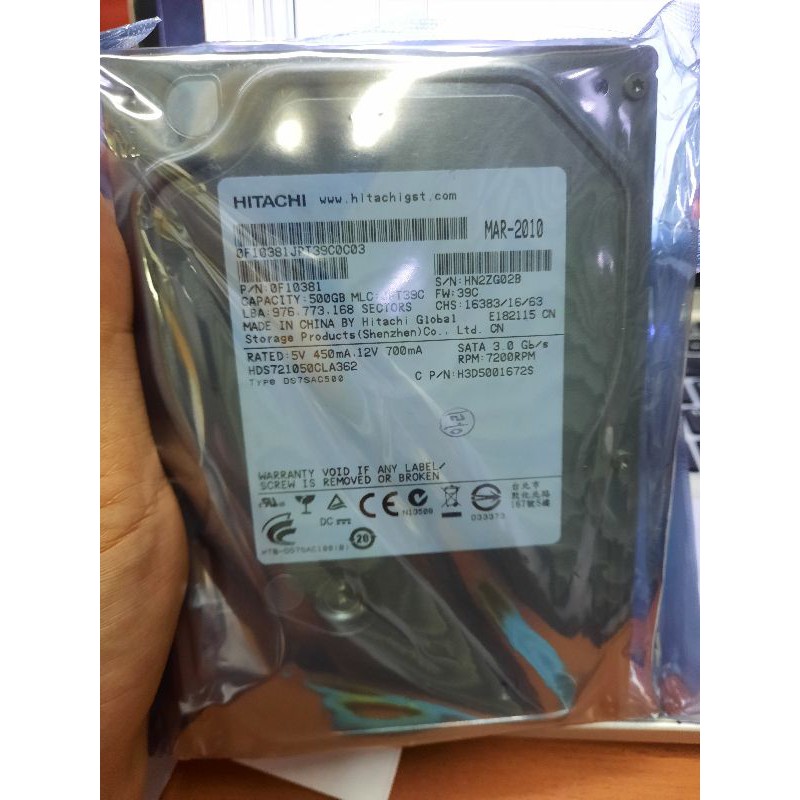 Hardisk 500Gb 3.5 inch hdd internal Pc komputer