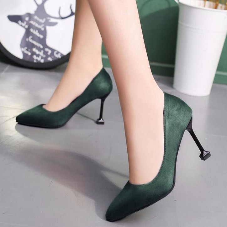 RYS - Serendipity Villa Hak Runcing Suede Wanita Fashion Casual / Kantor - Ori Import