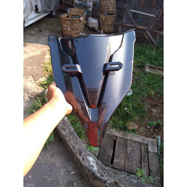 Dasi Plus Cover Body Depan New Vario 125 150 Karbon