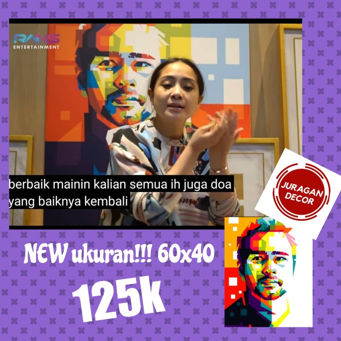 hiasan dinding wall decor kayu mdf ukuran 40x60