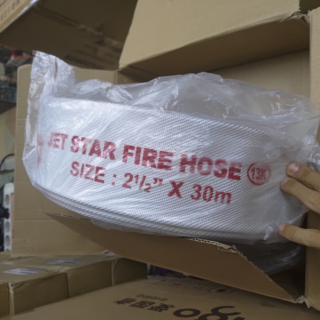 Fire Hose 2.5 x 30 M Selang Pemadam Coupling Kuningan 2,5 2,5x30 30M