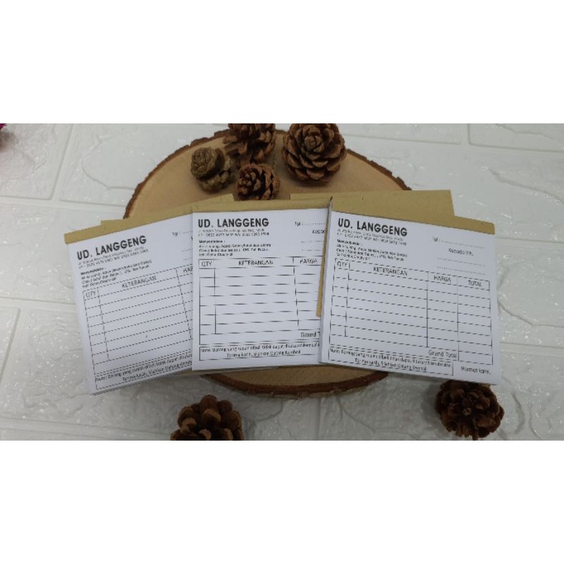 

Nota HVS Custom (4 warna)