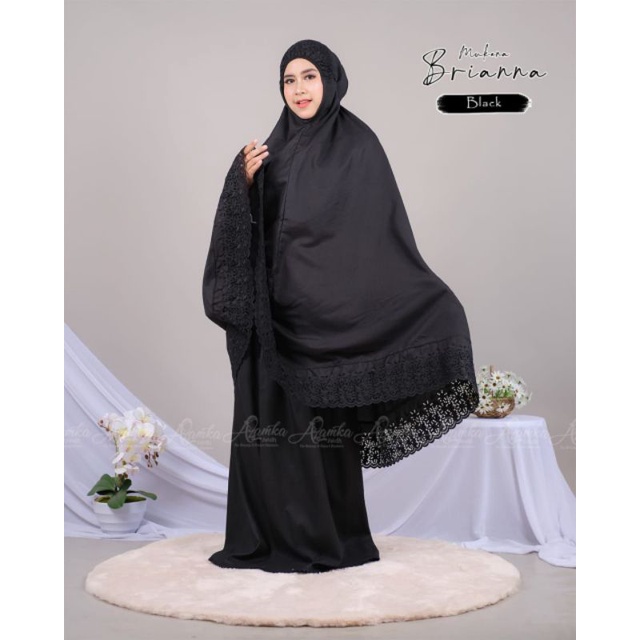 READY MUKENA BRIANNA by Azamka Hijab Faidh - Matterial Polymicro Cotton