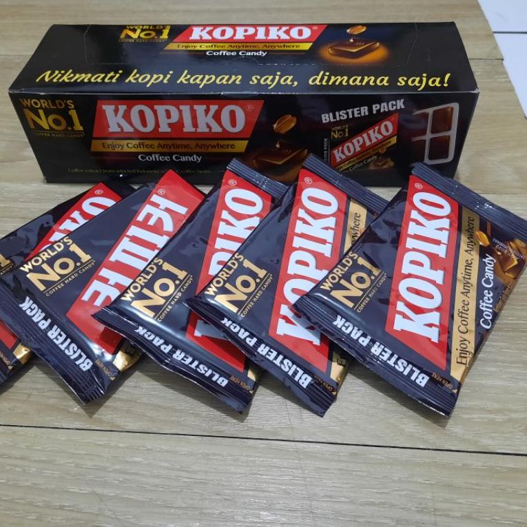 

<G-IVT) <✉) Kopiko Candy Blister Box isi 12 pcs @24gr