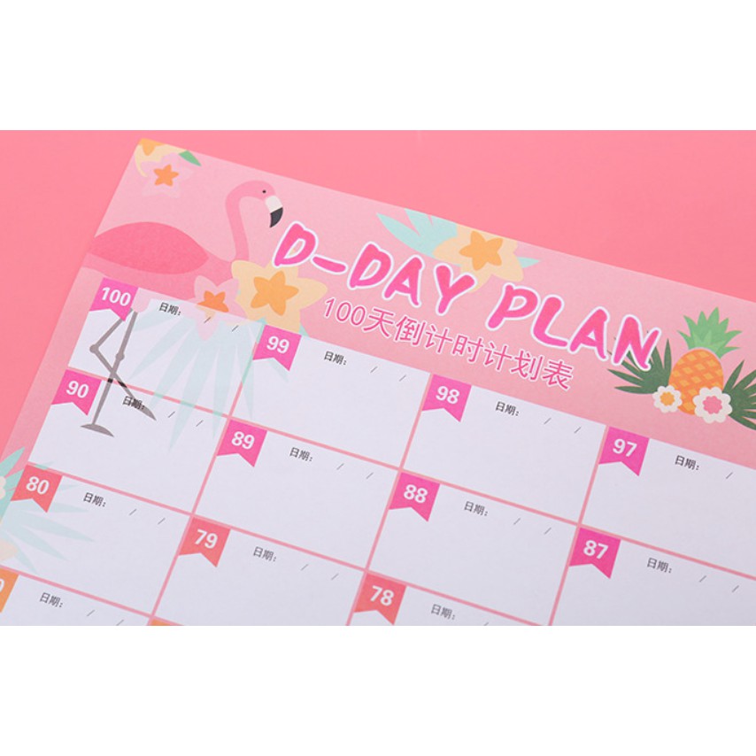 

Planner 100 Hari Flamingo