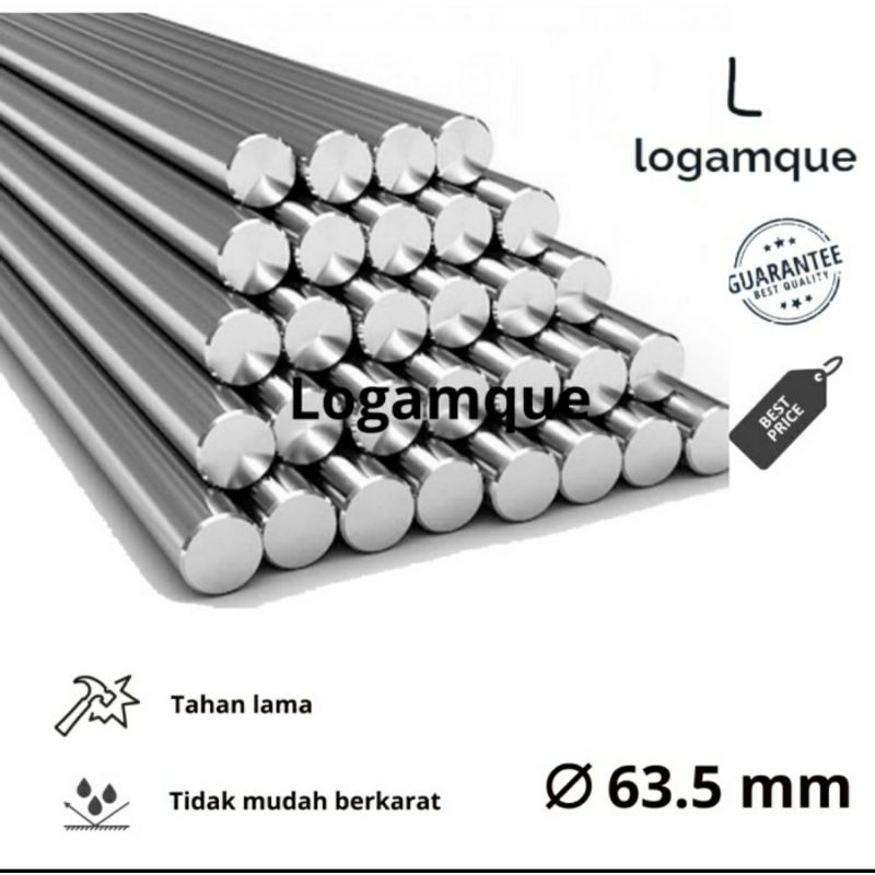 AS Stainless 201 diameter 63,5mm ( 2 1/2 Inch )| Behel Stainless |Roundbar Stainless