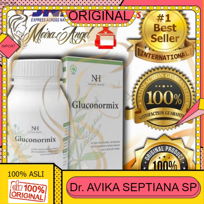 

100% ASLI Gluconormix Original Herbal Obat Diabetes Menurunkan Kadar Gula / Kencing Manis Di Jamin