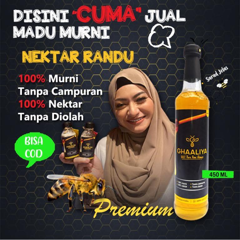 

Honey Madu Sehat Alami Hutan Bunga Randu Organik Murni Asli Perhutani Nusantara 450ml A20