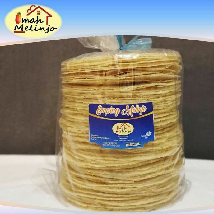 

Emping Melinjo Tipis Besar Original (Tawar) isi 100biji by Omah Melinjo