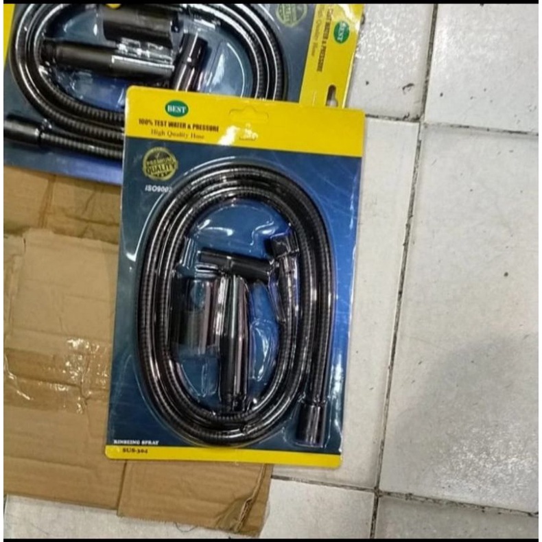 Jet shower toilet stainless hitam sus 304 / Jet shower hitam sus 304