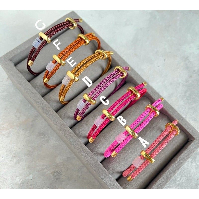 gelang tali kawat anti air waterpoof untuk liontin emas atu mainan pandora