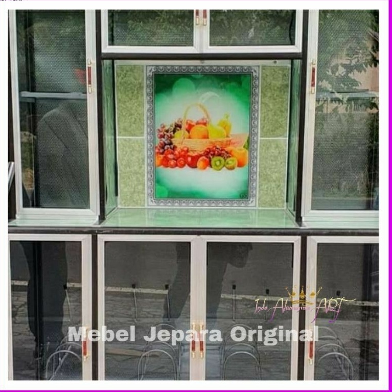 Kitchen Set Rak Dapur Unik Minimalis Pintu 8 Bahan Aluminium