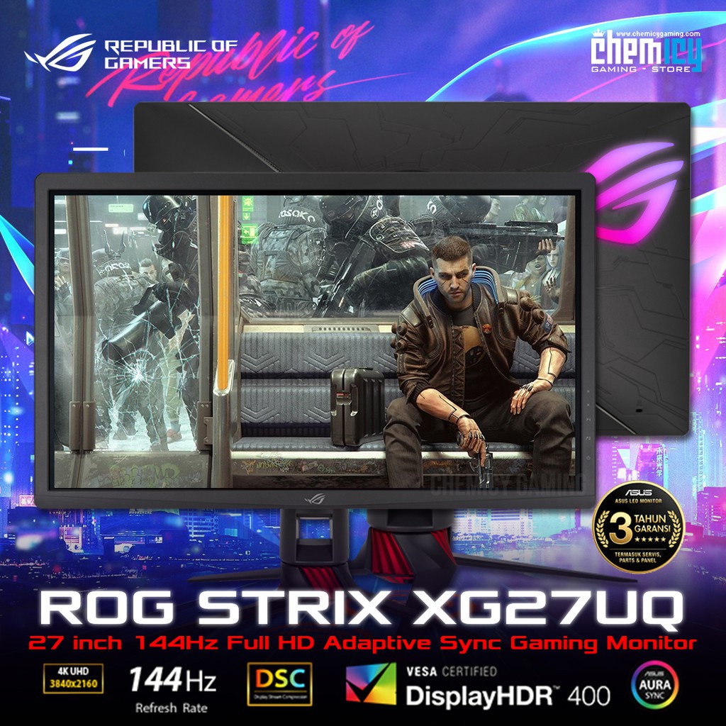 Asus ROG Strix XG27UQ DSC 27 inch 144Hz Adaptive Sync Gaming Monitor