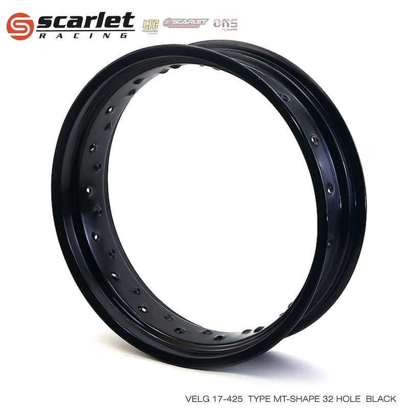 Velg Supermoto klx dtracker crf wr scarlet racing  MT SERIES warna hitam