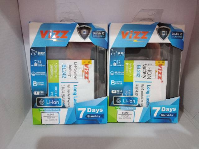 Baterai Vizz BL242 BL259 Lenovo A6000 K3 K5 Plus A6020 A6000 Plus Double Power Ori