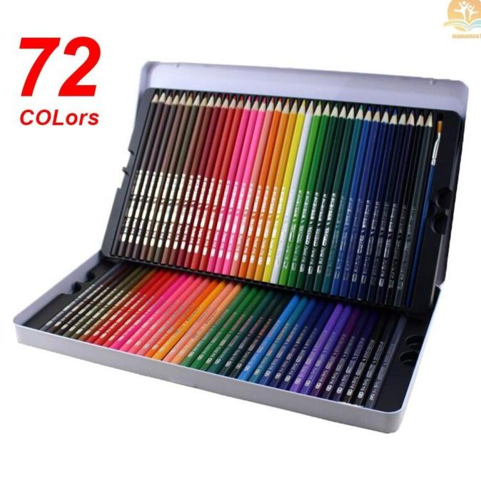 

PROFESSIONAL 72 COLORED PENCILS SET PRE-SHARPENED WATER-SOLUBLE WATER YHJTY54654
