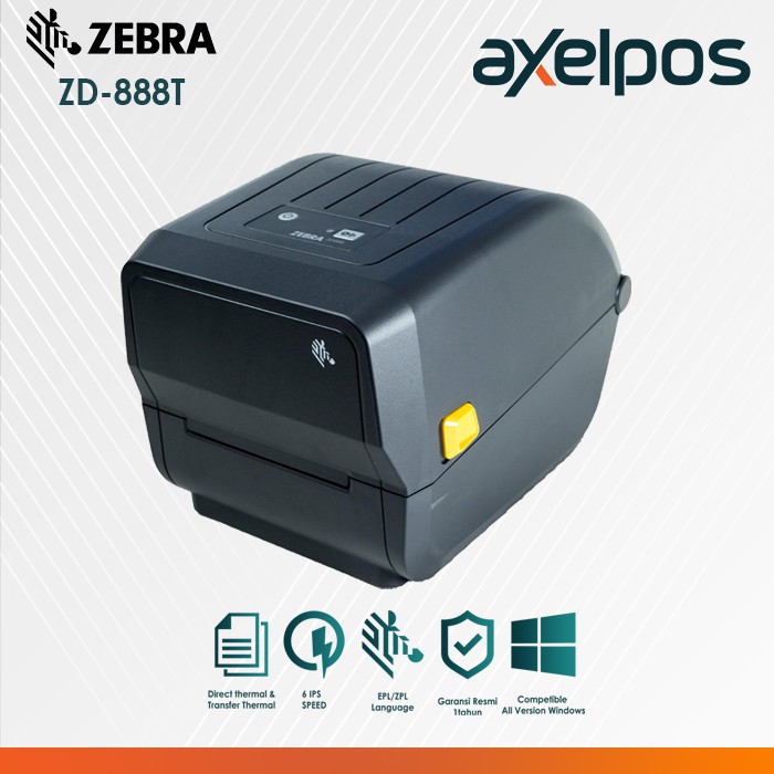 Barcode Printer Zebra ZD888T / ZD-888T/ ZD 888T Pengganti Zebra Gc-420t