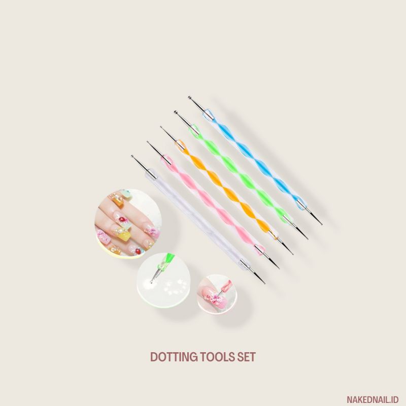 dotting untuk polkadot / dotting tool / dotting isi 5 / polkadot / dotting nail art nailart