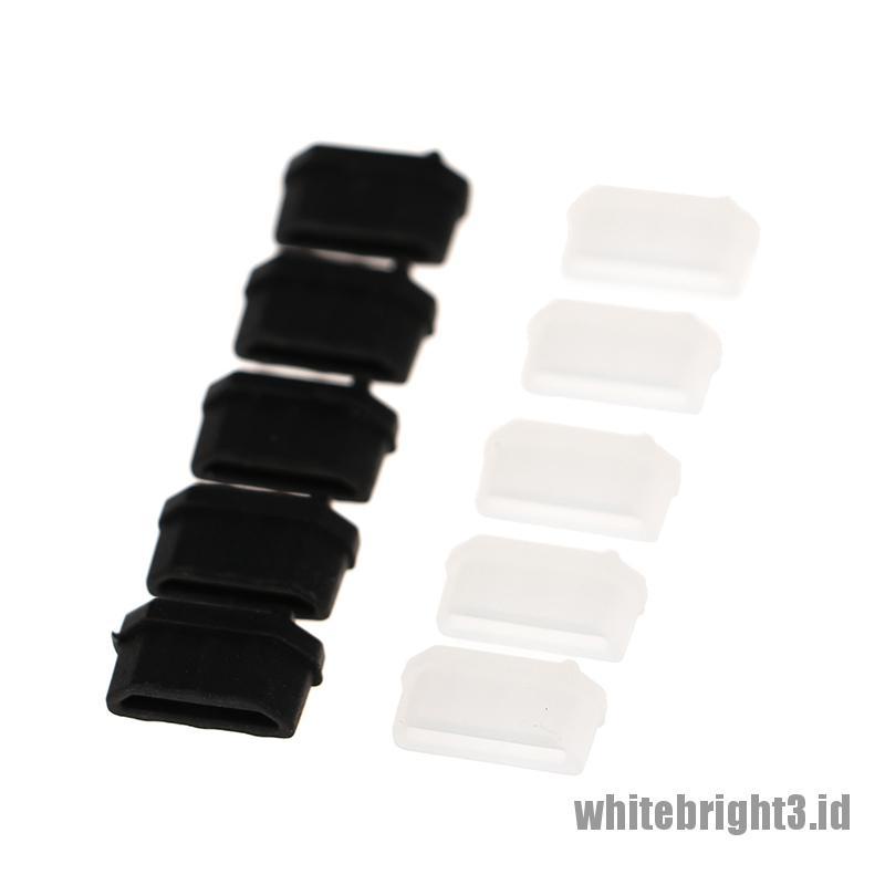 &lt; White3 &gt; 10pcs Cover Pelindung Anti Debu Bahan Karet Untuk HDMI Female