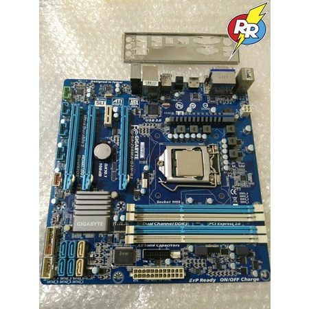 Motherboard Mainboard Mobo PC Gaming Merk Gigabyte Z68MA Socket 1155 4 Slot Ram 3 Slot PCI e Mantap 