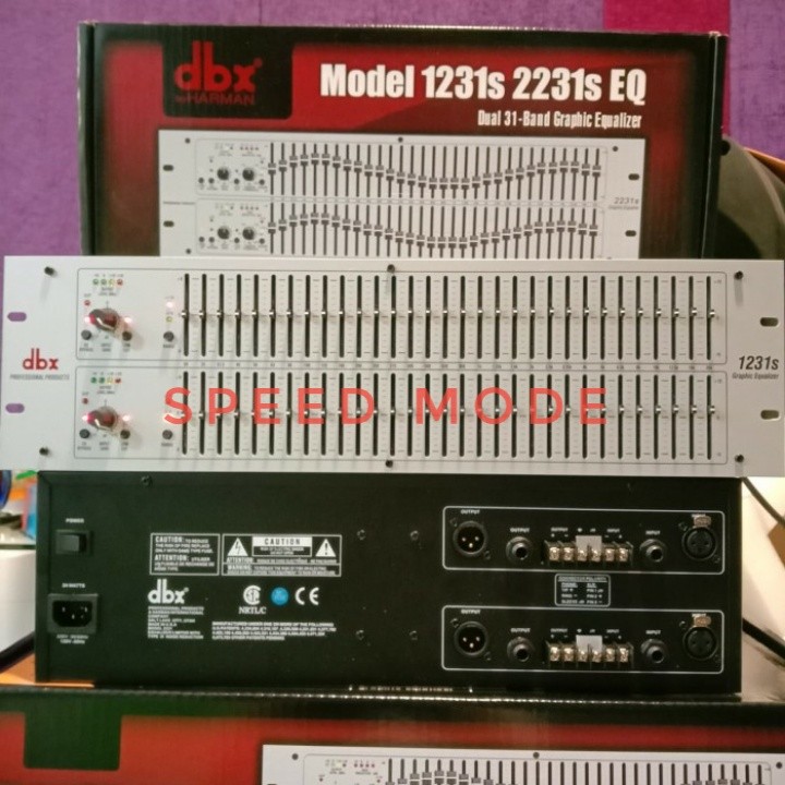 EQUALIZER DBX 1231S / 1231 S EQ DUAL 31- BAND GRAPHIC EQUALIZER