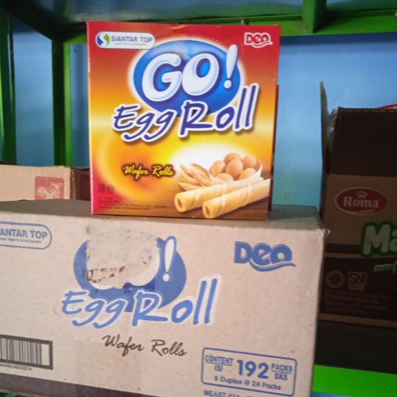 

Go egg roll (wafer roll) kemasan kotak