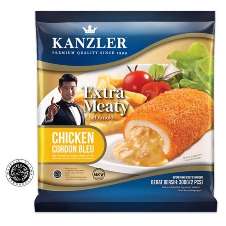 

FROZEN FOOD KANZLER CHICKEN CORDON BLEU 300GRAM - DISASS JOGJA
