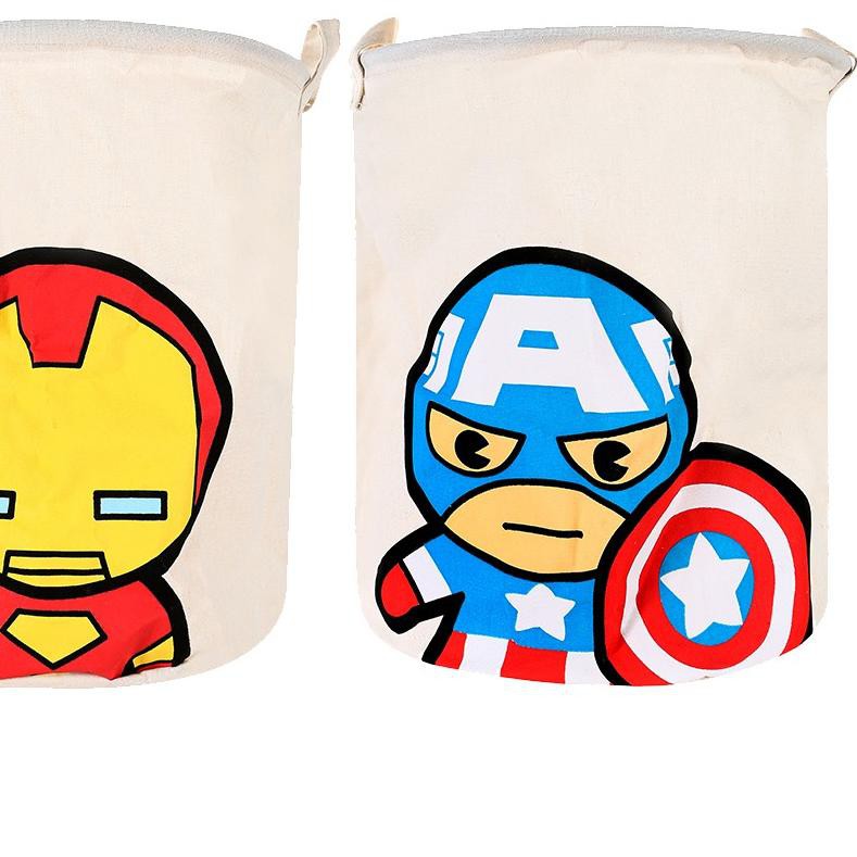 ♖ MINISO Tempat Penyimpanan Multifungsi Marvel Storage Box Keranjang Baju Cucian Pakaian Kotor ✱