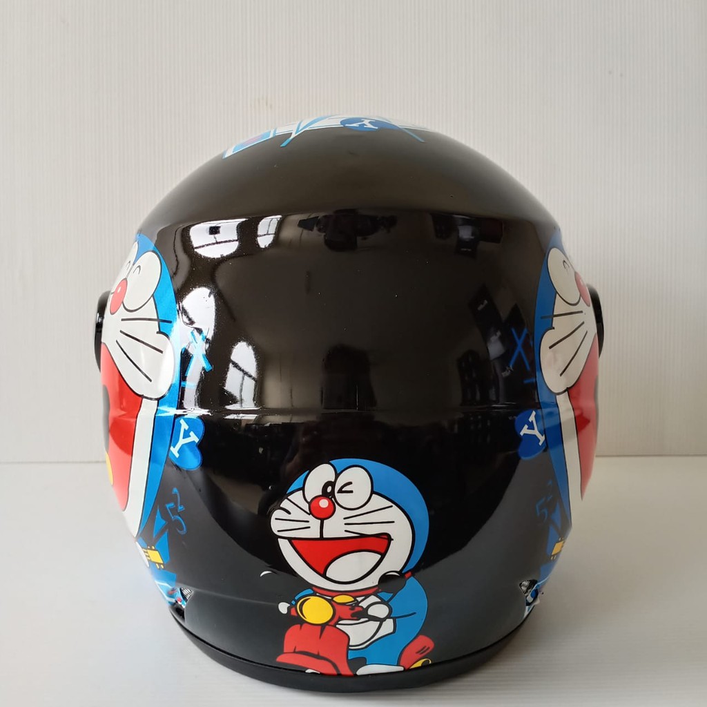 HELM EVOLUTION DORAEMON BLACK HALF FACE MODEL GM EVO