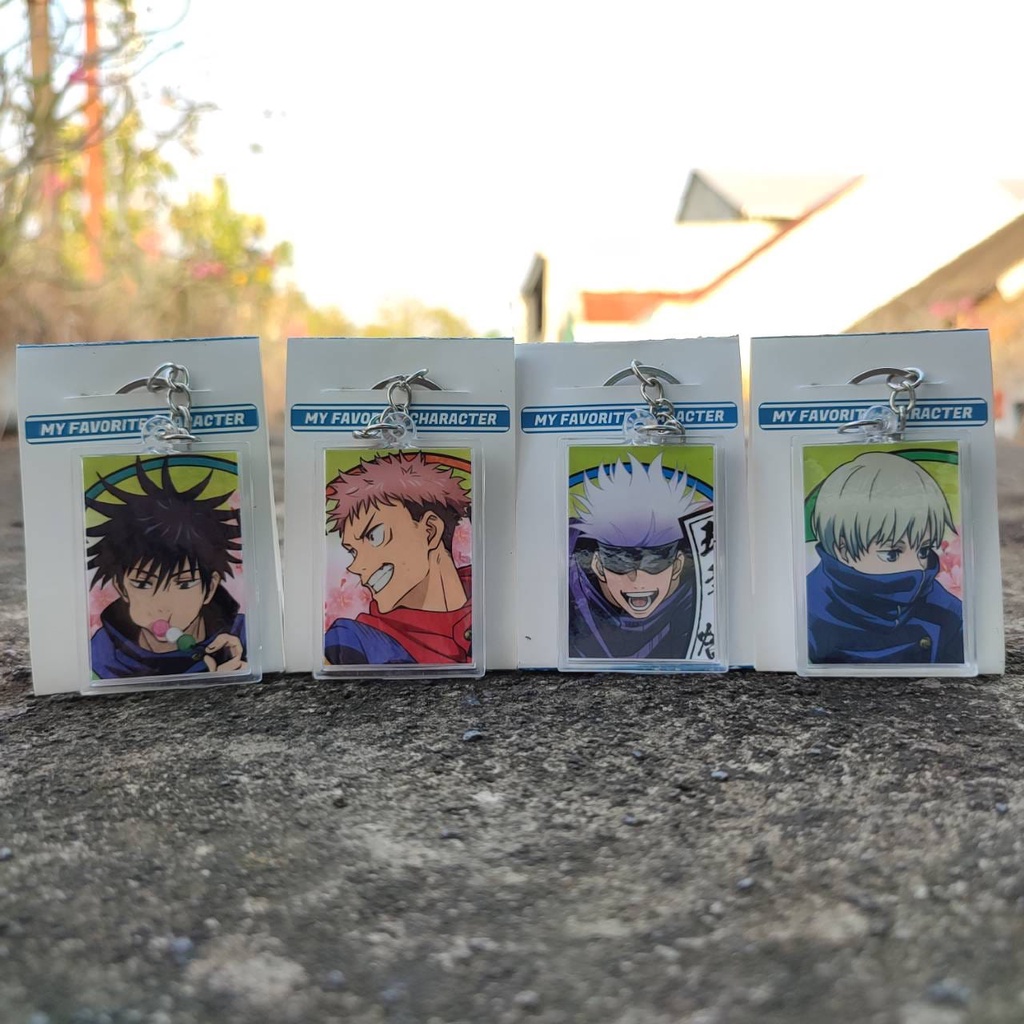 Gantungan Kunci Murah Anime Jujutsu Kaisen - Keychain Jujutsu Kaisen - Itadori Gojo Fushiguro