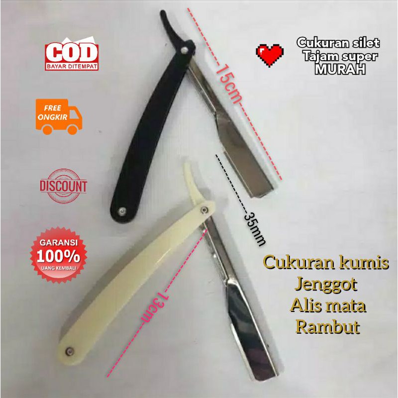 Alat Cukur kumis manual shaver murah dan  bagus cukuran jenggot silet original pisau cukur lipat