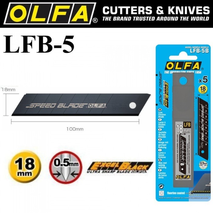 

Murah Refill Blade Olfa Lfb-5 18 Mm Spare Blade (5 Pcs) Trendi