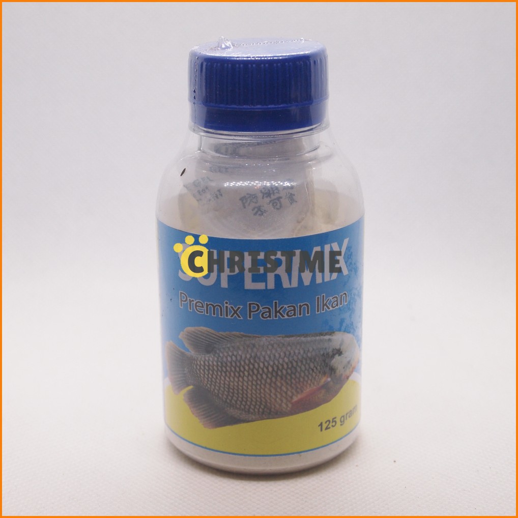 Supermix 125gr - Multi Vitamin Asam Amino Mineral Premix Pakan Ikan Gurami Lele Nila Patin Ikan Mas