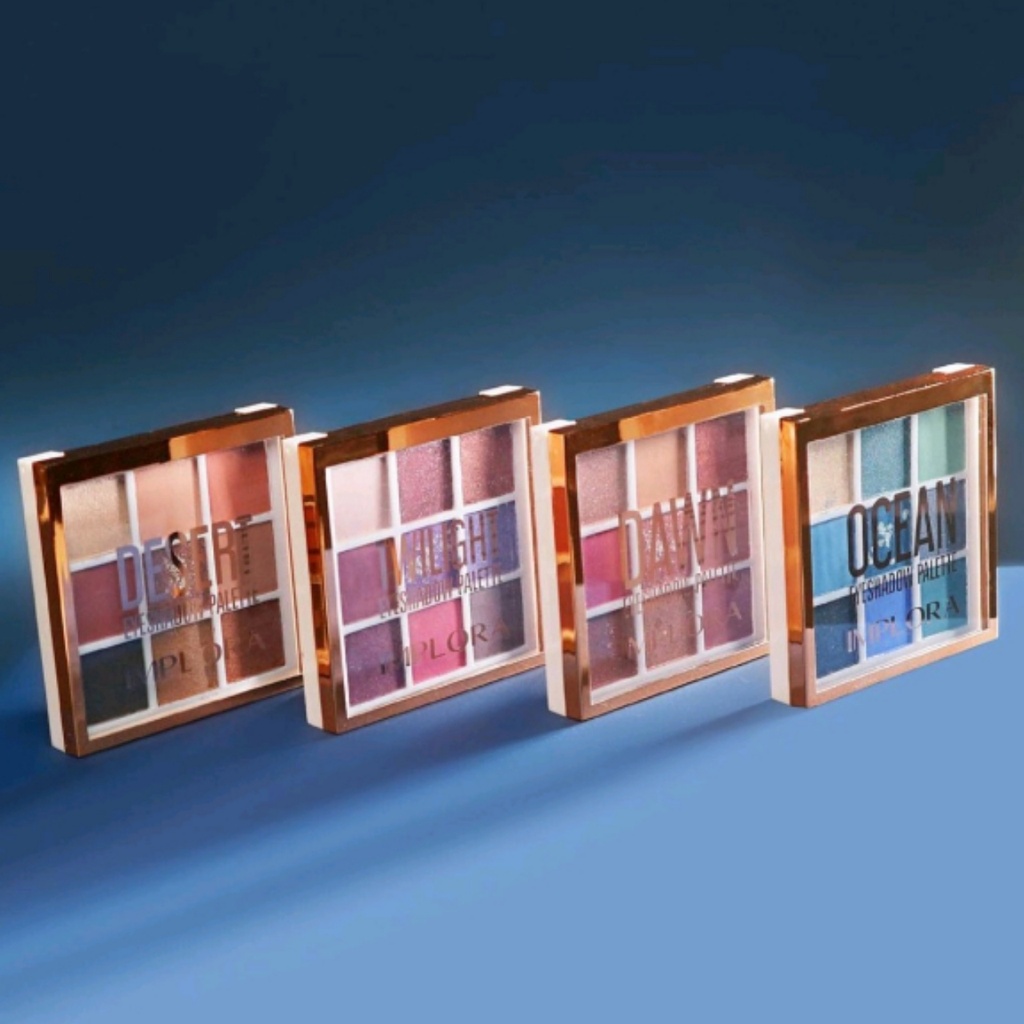 C Implora Eyeshadow Palette (BPOM) 9in1 | Dawn | Desert | Ocean | Twilight