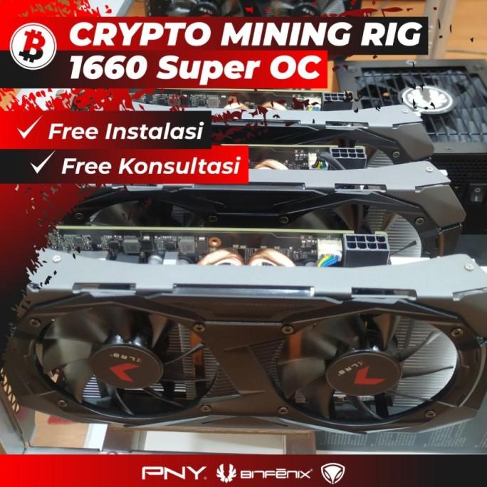 Mining Rig Crypto 1-8 Vga Gtx 1660 Super 6Gb ( 1 Vga ) Paling Termurah
