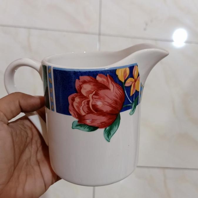 Produk Unggulan] Cangkir wadah gula keramik printing sisa eksport