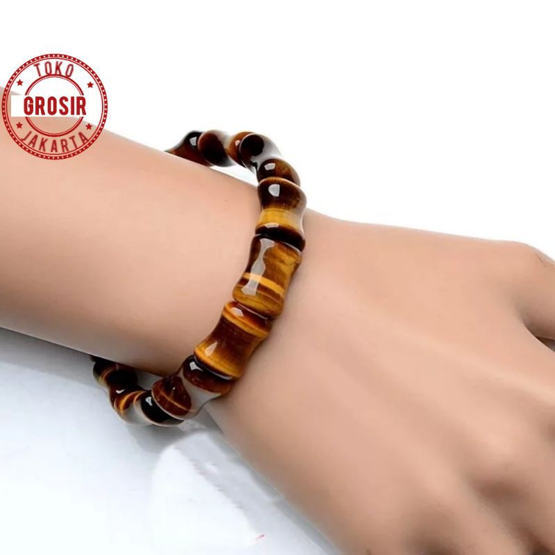 Gelang Tiger Eye Model Tulang