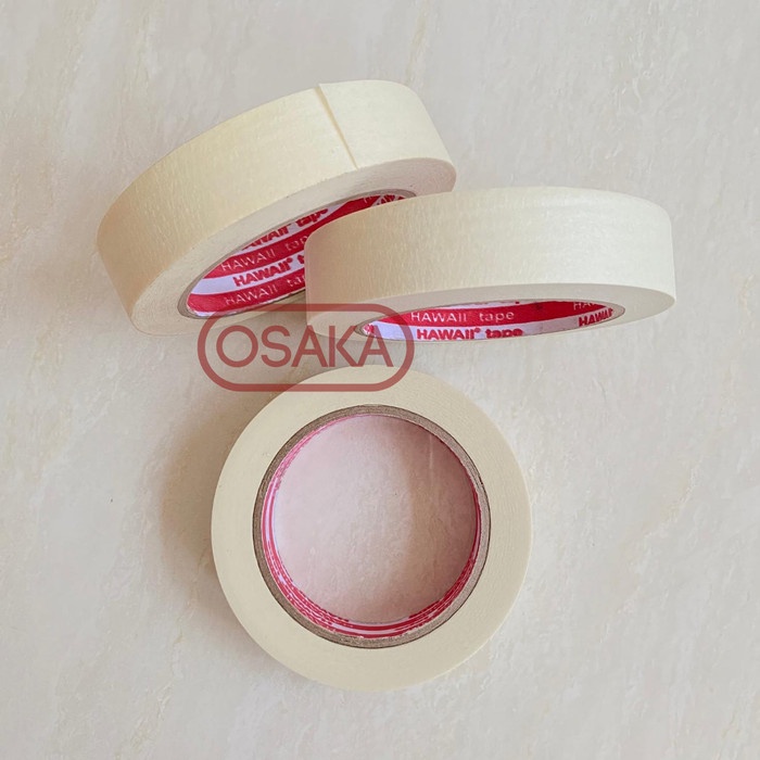 

Limited Masking Tape / Lakban Kertas Hawaii 24Mm / 1 Inch X 45 Yard Hemat