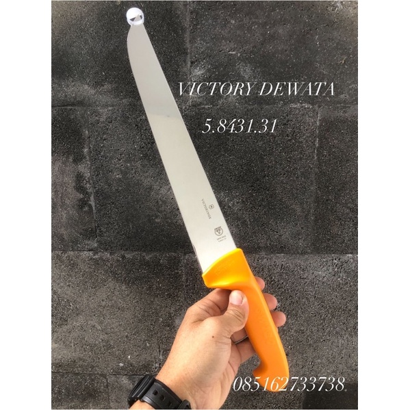 victorinox butcher knife/ /sembelih swibo 31 cm kode 5.8431.31