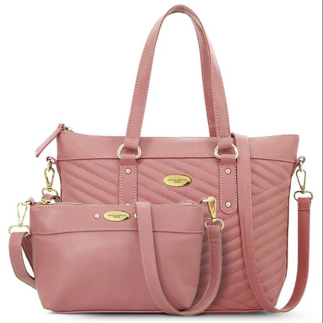 SET TAS MARESA PINK SOPHIE MARTIN PARIS BAG