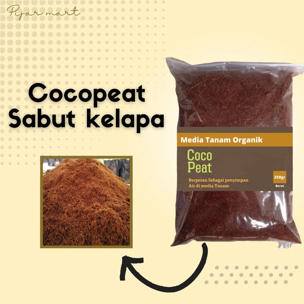 Jual Cocopeat Coco Peat Cocopeat Media Tanam Hidroponik 250 Gr | Shopee ...