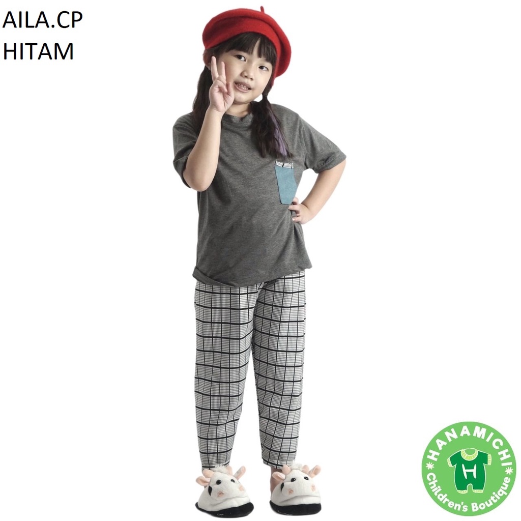 Hanamichi AILA.CP Setelan Baju Tidur Anak Lengan Pendek