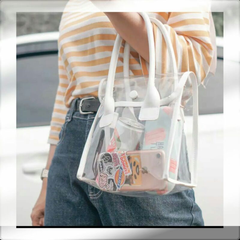 TAS MURMER  TAS TOTE TRANSPARAN PVC