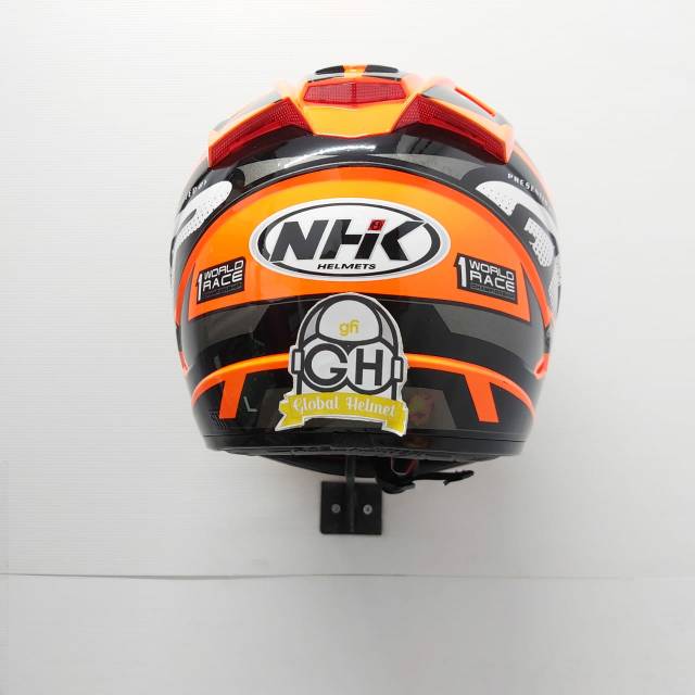 HELM FULL FACE NHK GP1000 MOTIF STAR ORANGE FLO