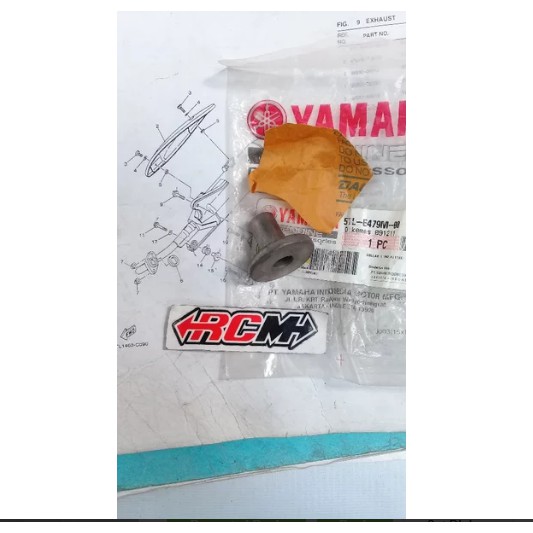 BOSH BOS COLLAR KNALPOT MIO LAMA OLD KARBU ORI ORIGINAL YAMAHA 5TL-E479M-00 DI CATALOG NO. 15