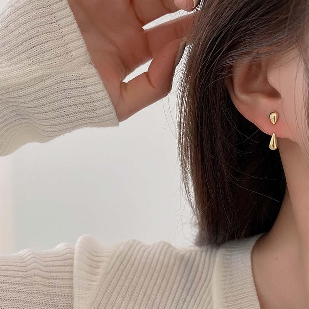 Needway Anting Berbentuk Drop Angin Dingin Hadiah Dua Cara Memakai Untuk Wanita Perhiasan Fashion