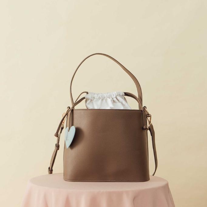 Tas Wanita Bucket Bag Bella Taupe Merche