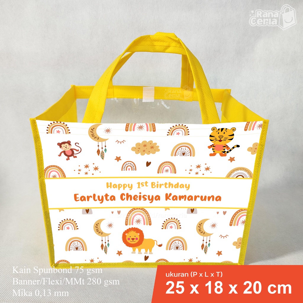 

Tas Ulang Tahun Anak / Tas Souvenir Ultah Custom