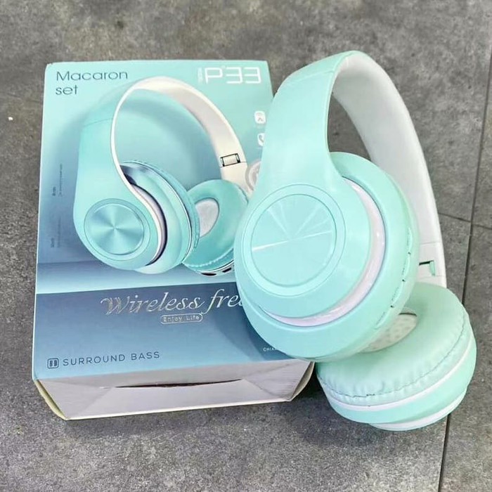 Headset Bluetooth inpods Macaron P33 / Headphone Inpods Macaron