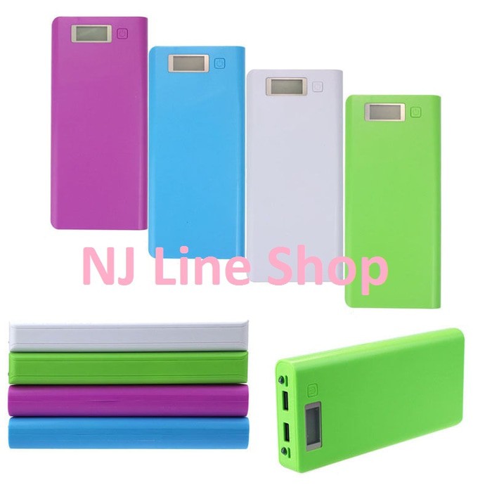 Modul Powerbank Case LCD Display / modul Power bank  Case DIY LCD Display 8 Cell